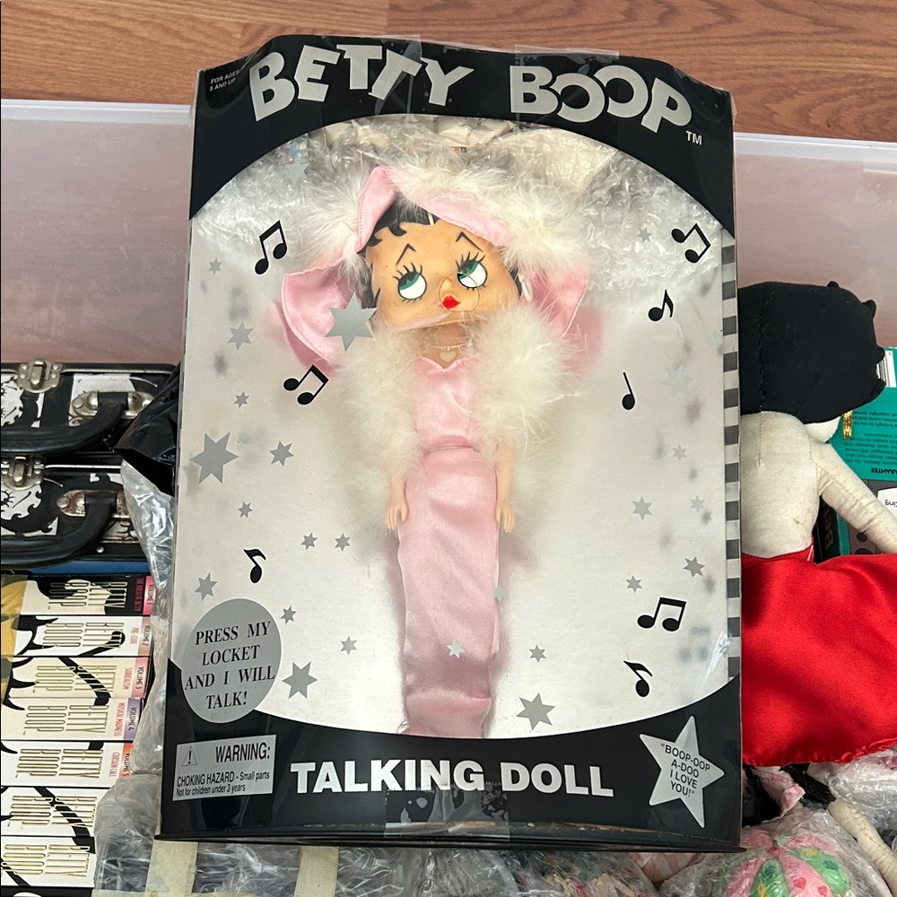 Betty Boop Doll in Pink and White